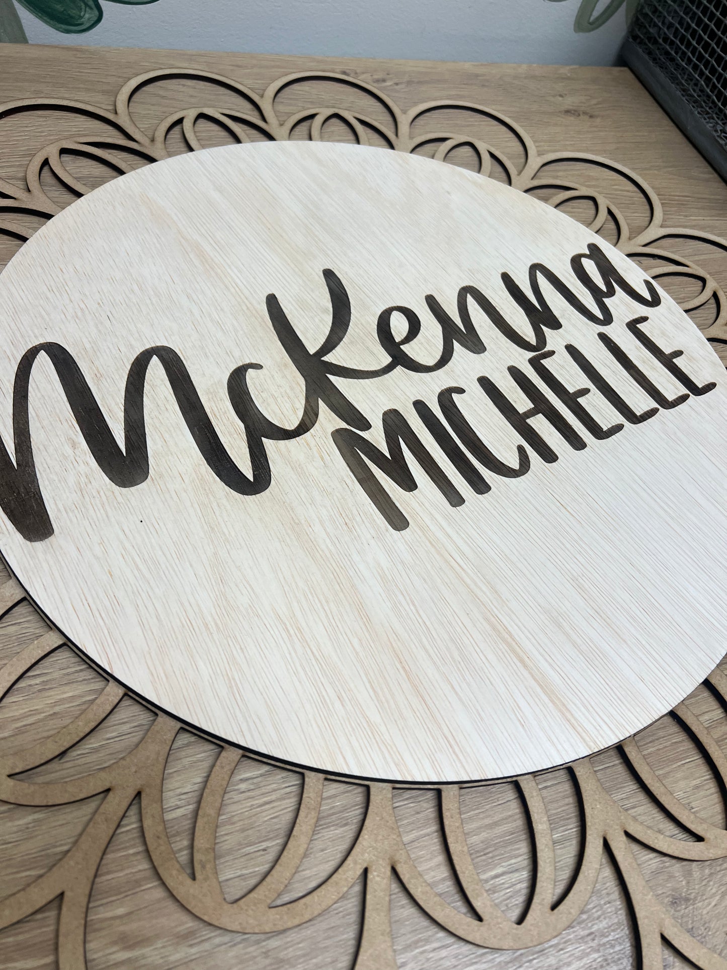 Rattan Nursery Sign