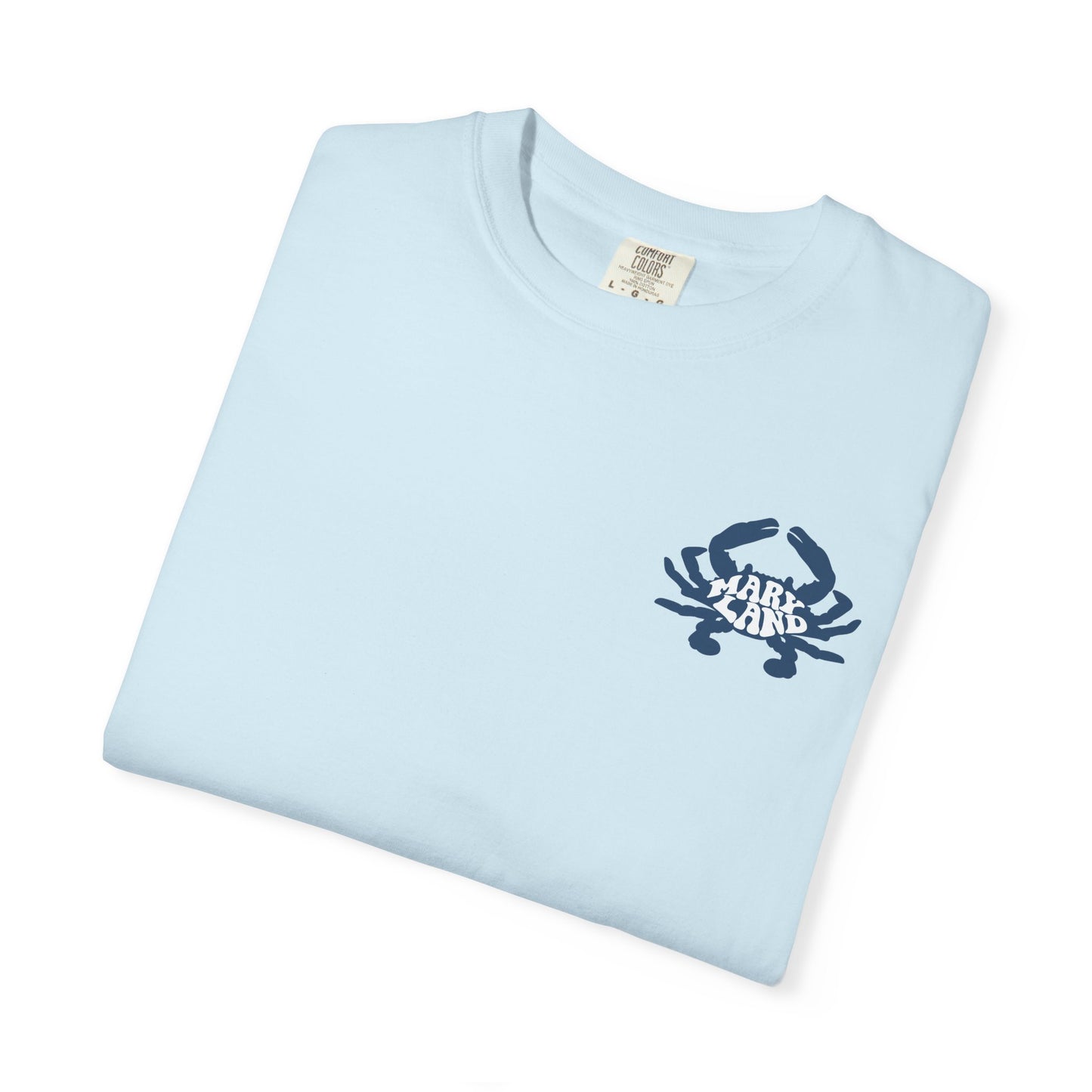 Maryland Crab Graphic T-Shirt, Unisex Beachwear, Nautical Tee, Summer Style, Gift for Ocean Lovers, Casual Wear