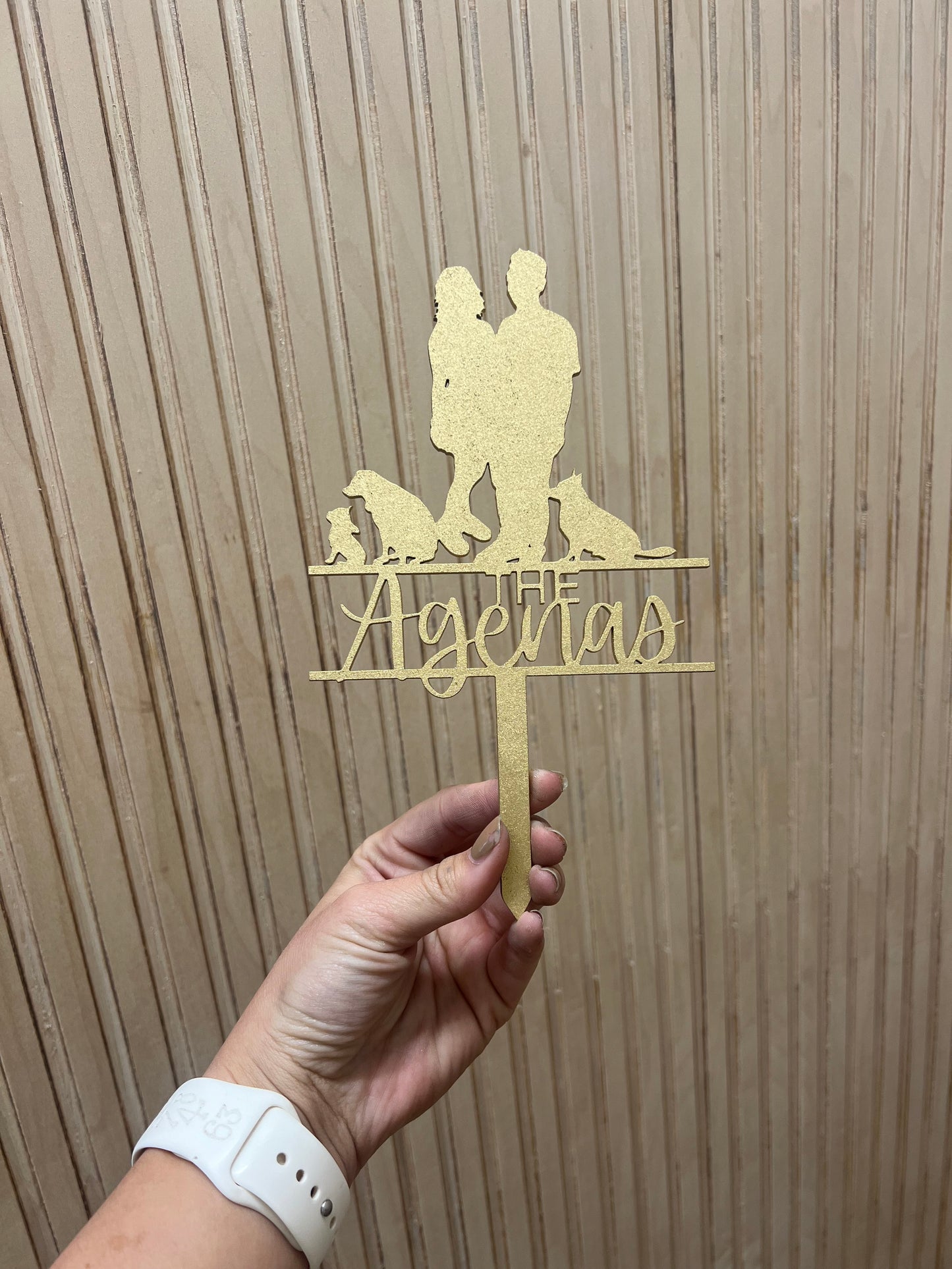 Custom Silohouette Cake Topper