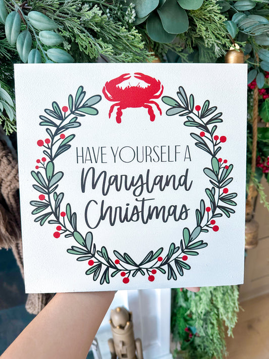 A Maryland Christmas sign
