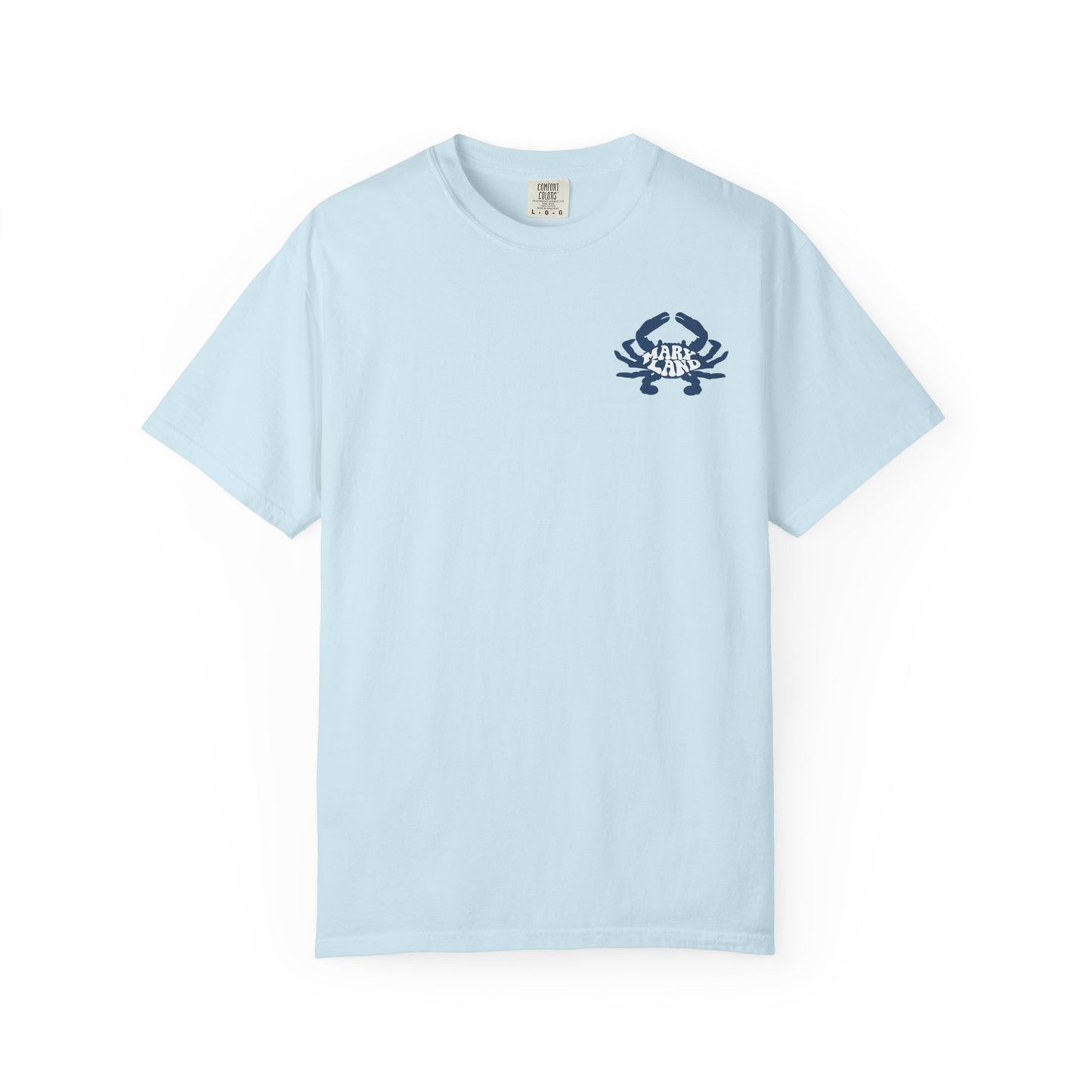 Maryland Crab Graphic T-Shirt, Unisex Beachwear, Nautical Tee, Summer Style, Gift for Ocean Lovers, Casual Wear