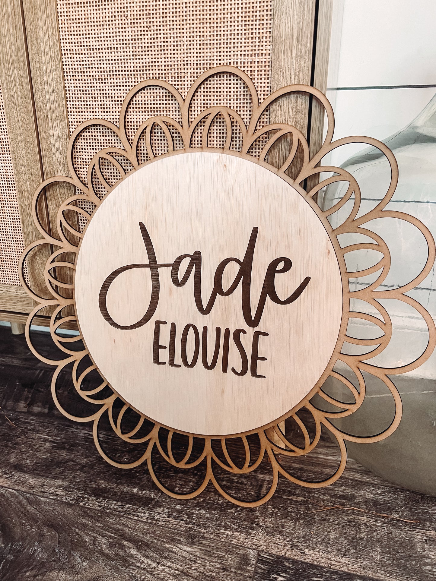Rattan Nursery Sign