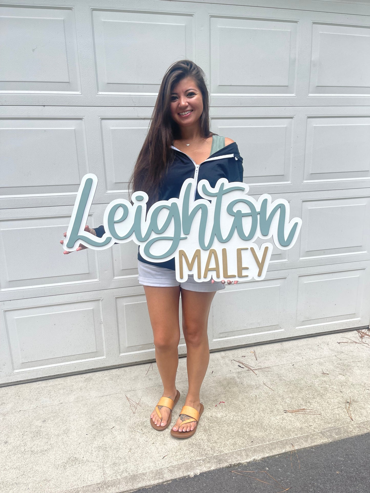 Bubble letter name sign