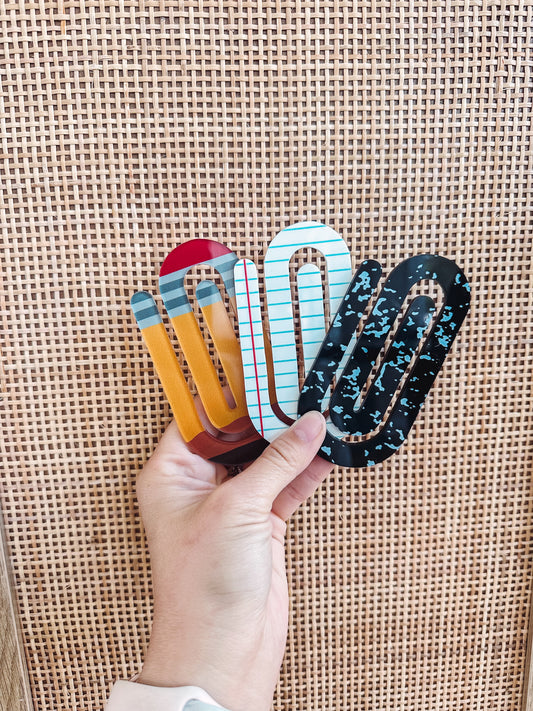 OVERSIZED Teacher Paper Clips - 3 pack