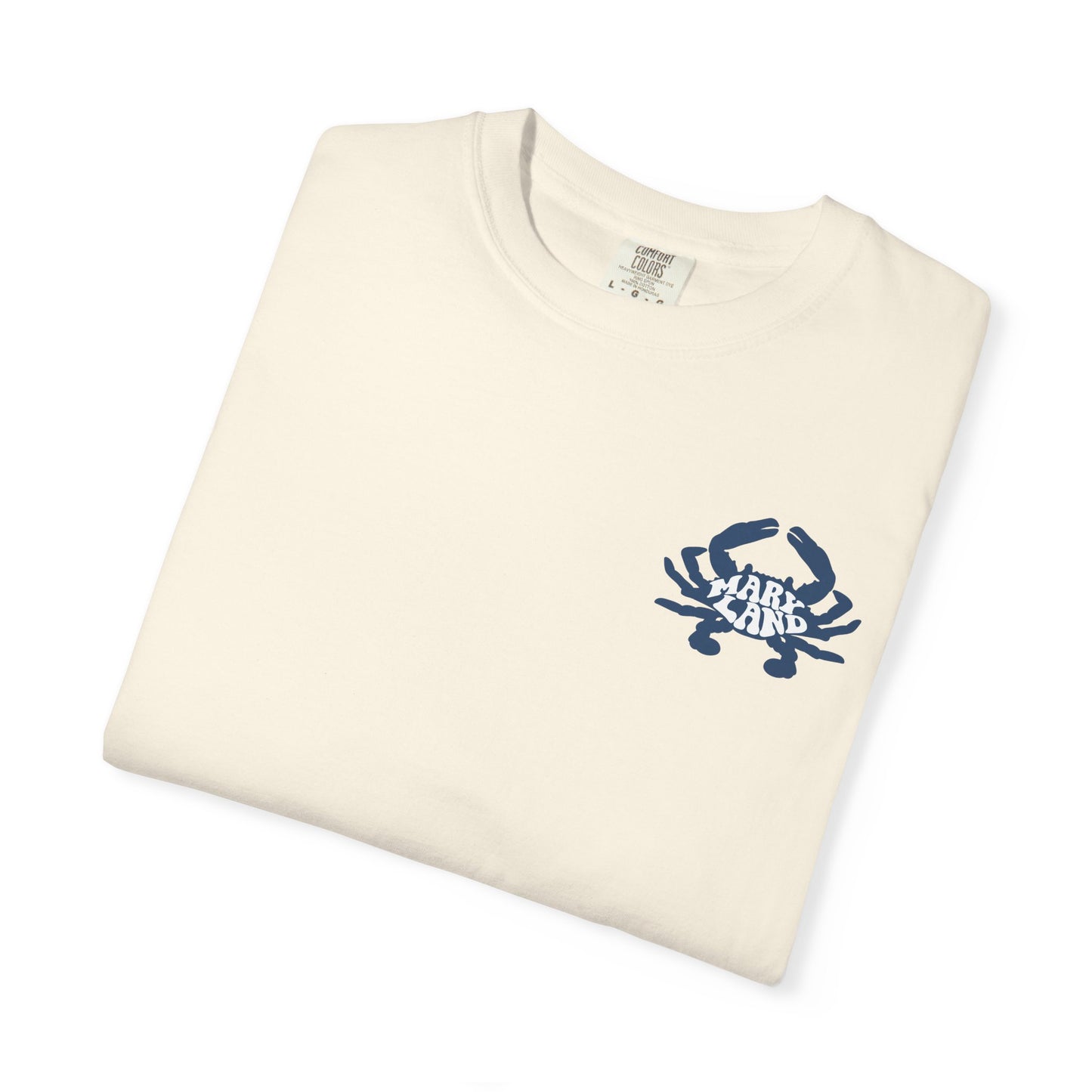 Maryland Crab Graphic T-Shirt, Unisex Beachwear, Nautical Tee, Summer Style, Gift for Ocean Lovers, Casual Wear