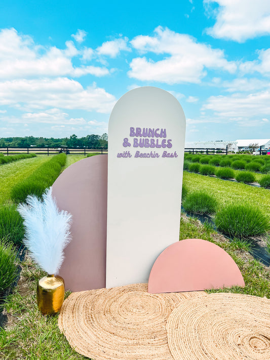 3 piece backdrop rental