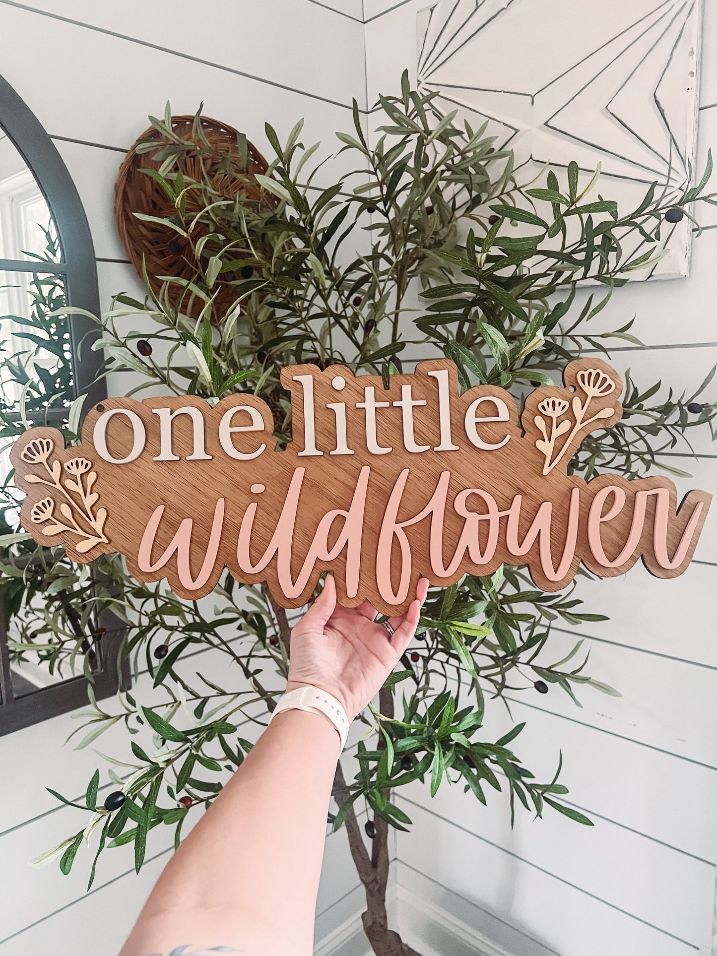 ONE little wildflower cutout