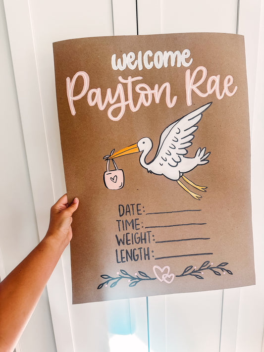 Baby Hospital Announcement Banner