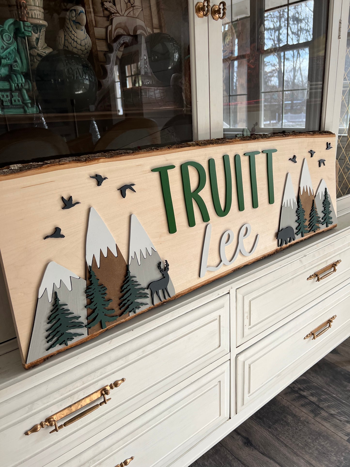 Rustic Nursery Sign | woodland nursery | woodland decor | baby name sign | rustic | woodland | boy nursery |