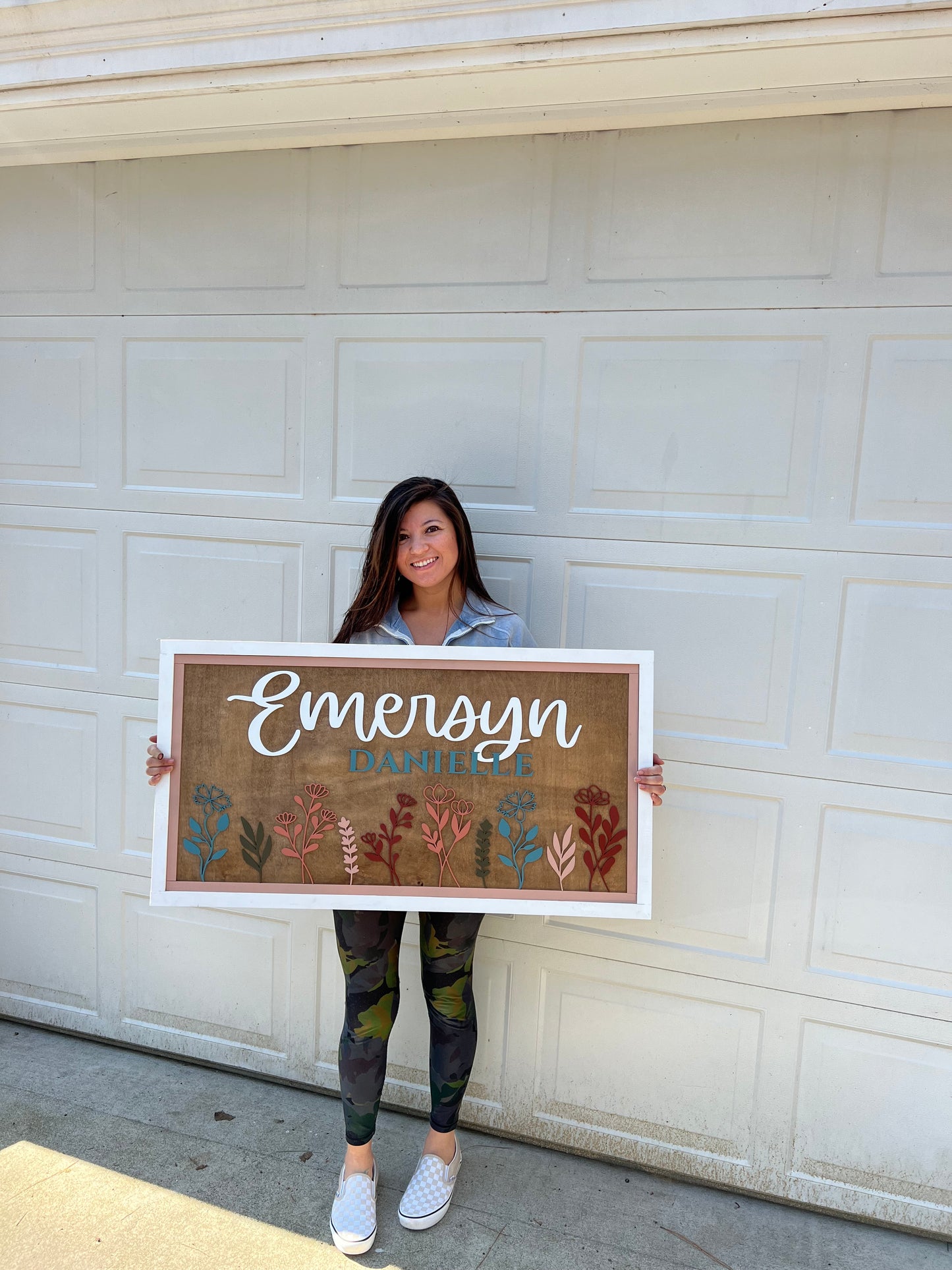 Wildflower Wooden Sign