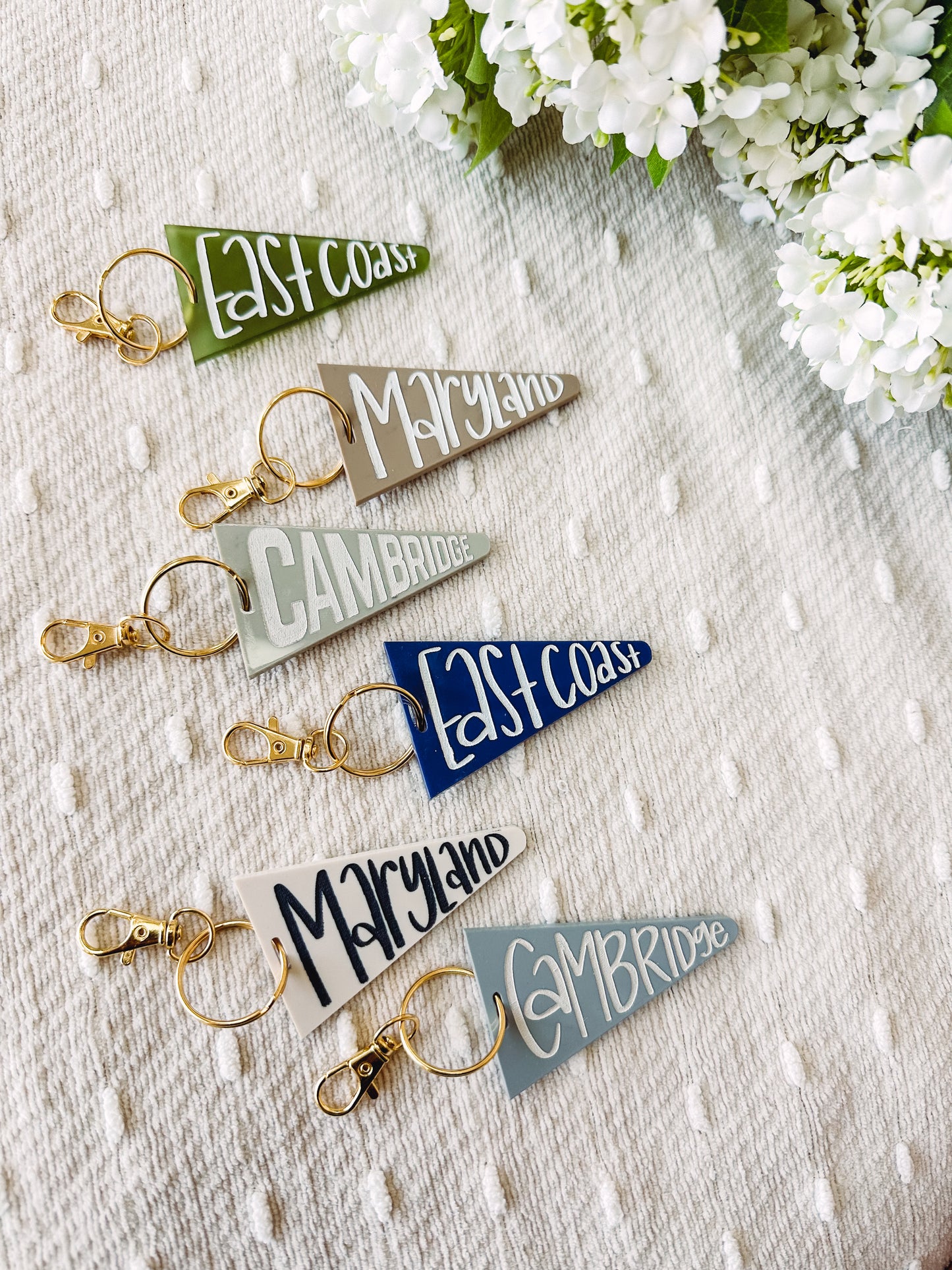 Acrylic Pennant Keychain