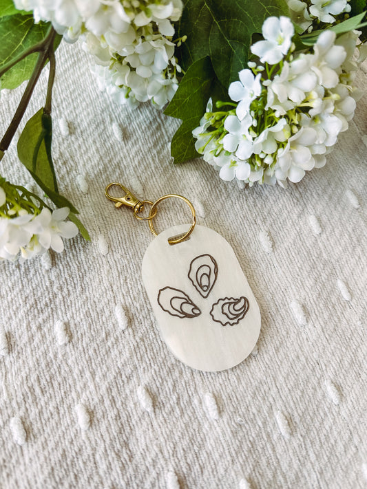 Acrylic Oyster Keychain