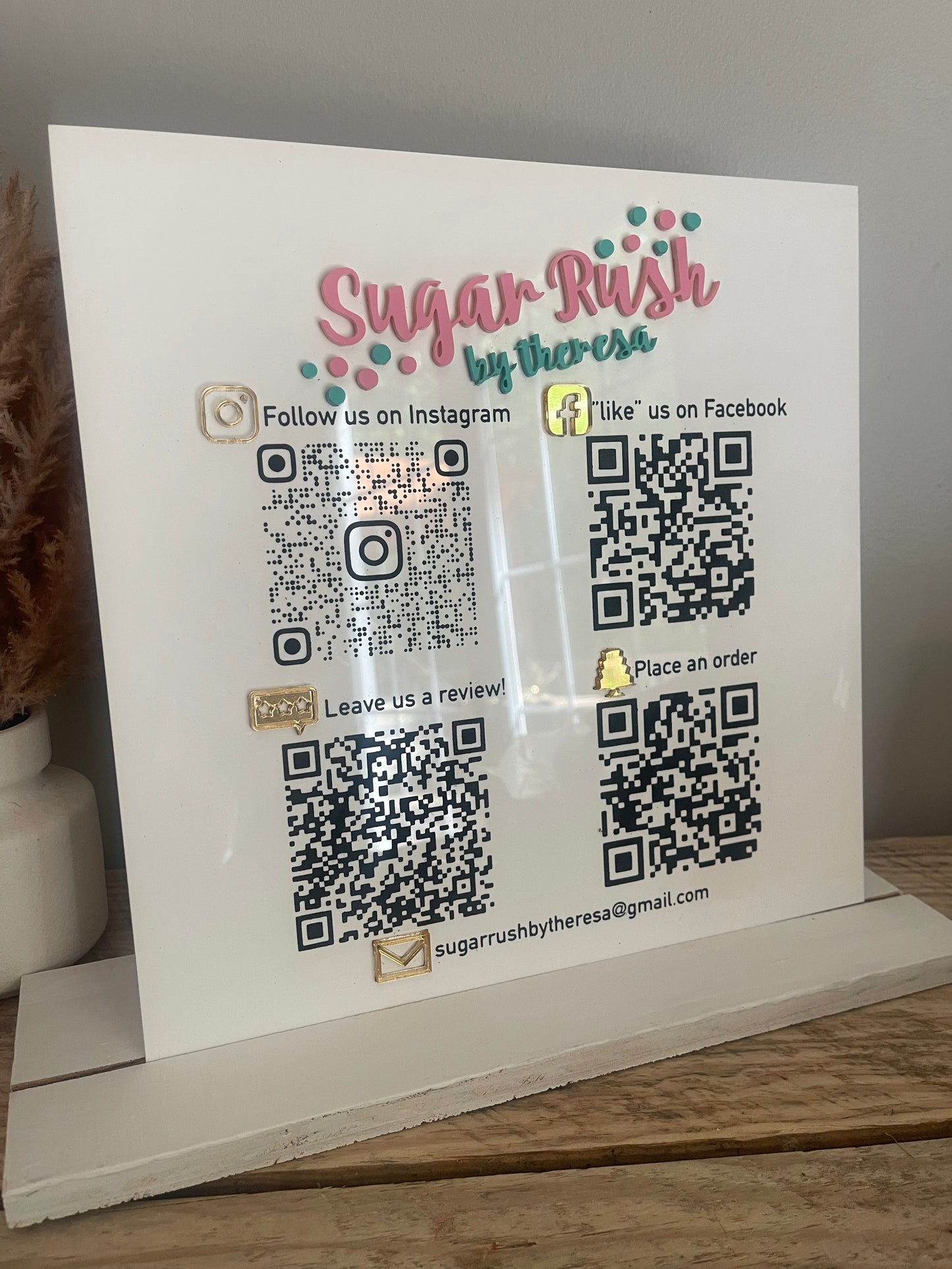 Social Media QR Code Sign