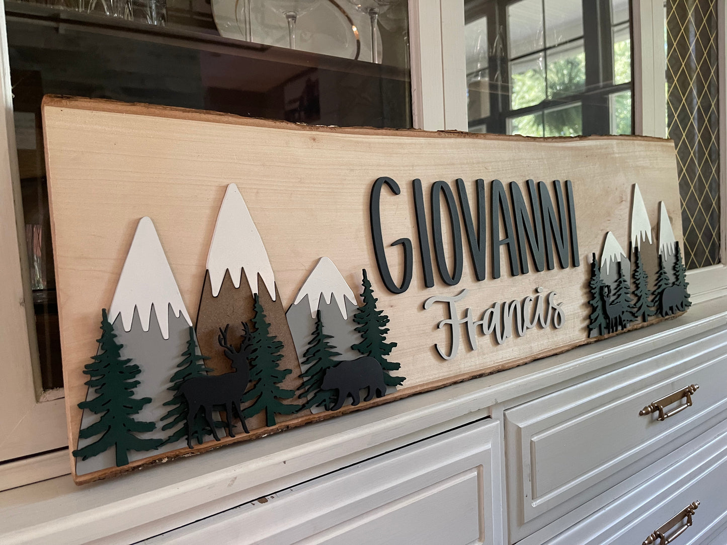 Rustic Nursery Sign | woodland nursery | woodland decor | baby name sign | rustic | woodland | boy nursery |