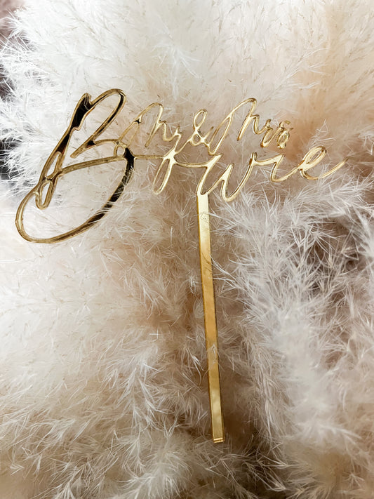 Acrylic Cutout Cake Topper