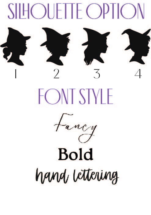 Halloween BOO basket witch tags