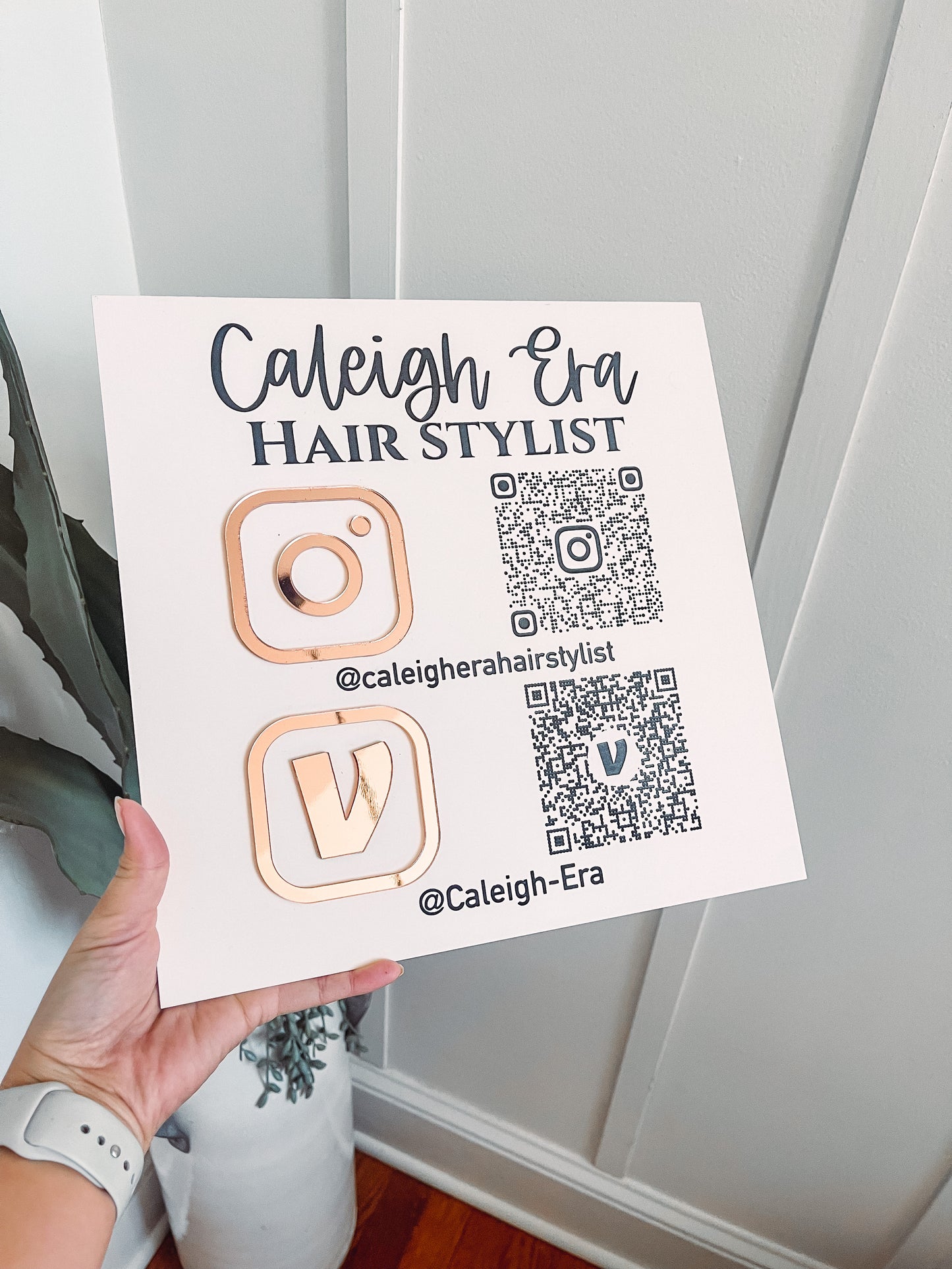 Social Media QR Code Sign