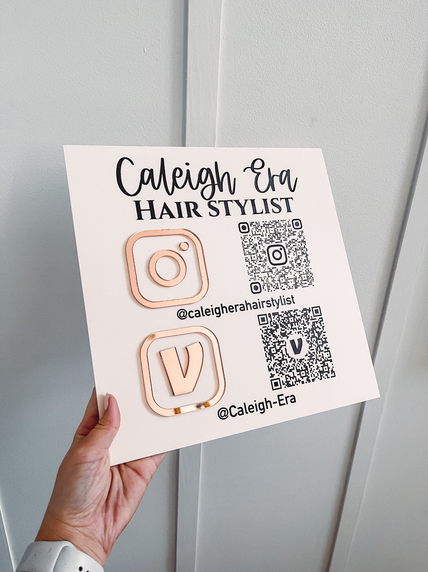 Social Media QR Code Sign