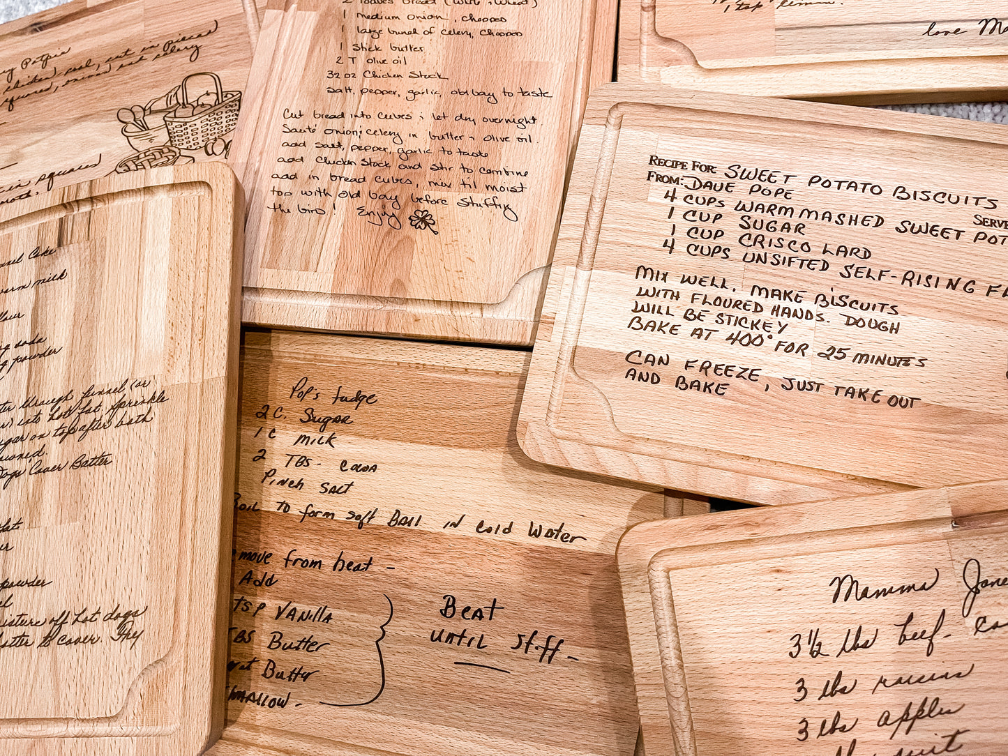 Family Recipe Engraved Cutting Board