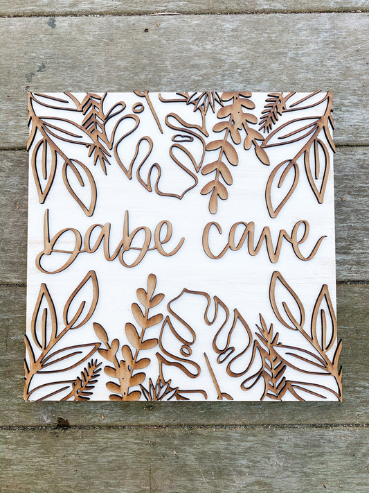 Boho Babe Cave Laser Cut Sign