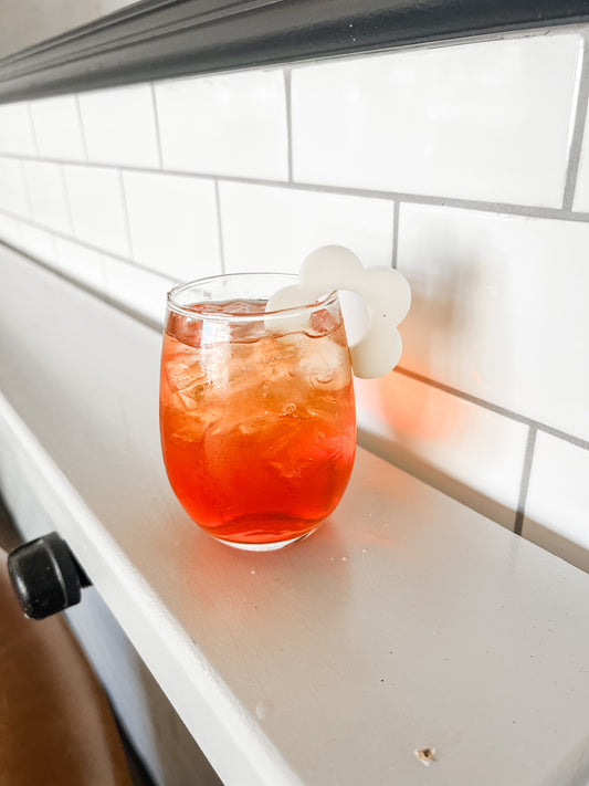 Flower Power Drink Charms