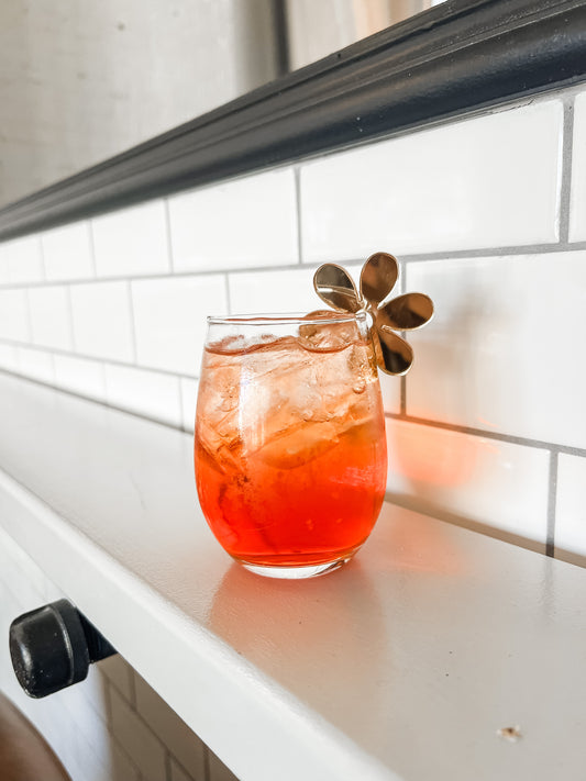 Flower Power Drink Charms