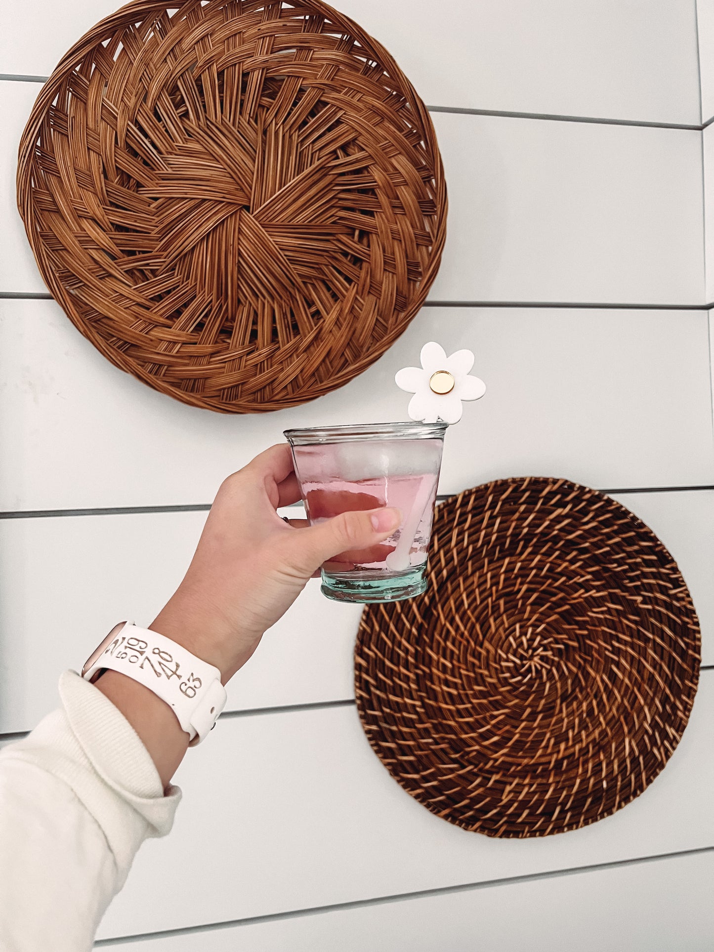 Floral Stir Sticks - set of 4