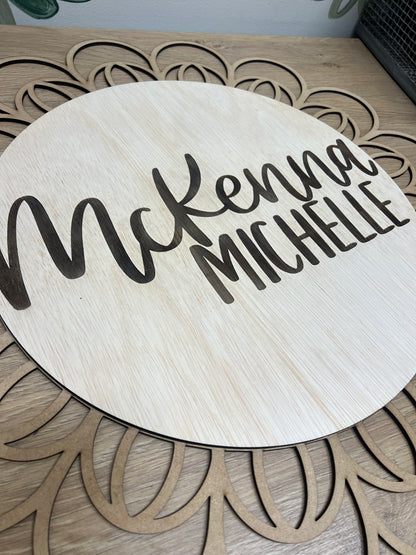 Rattan Nursery Sign