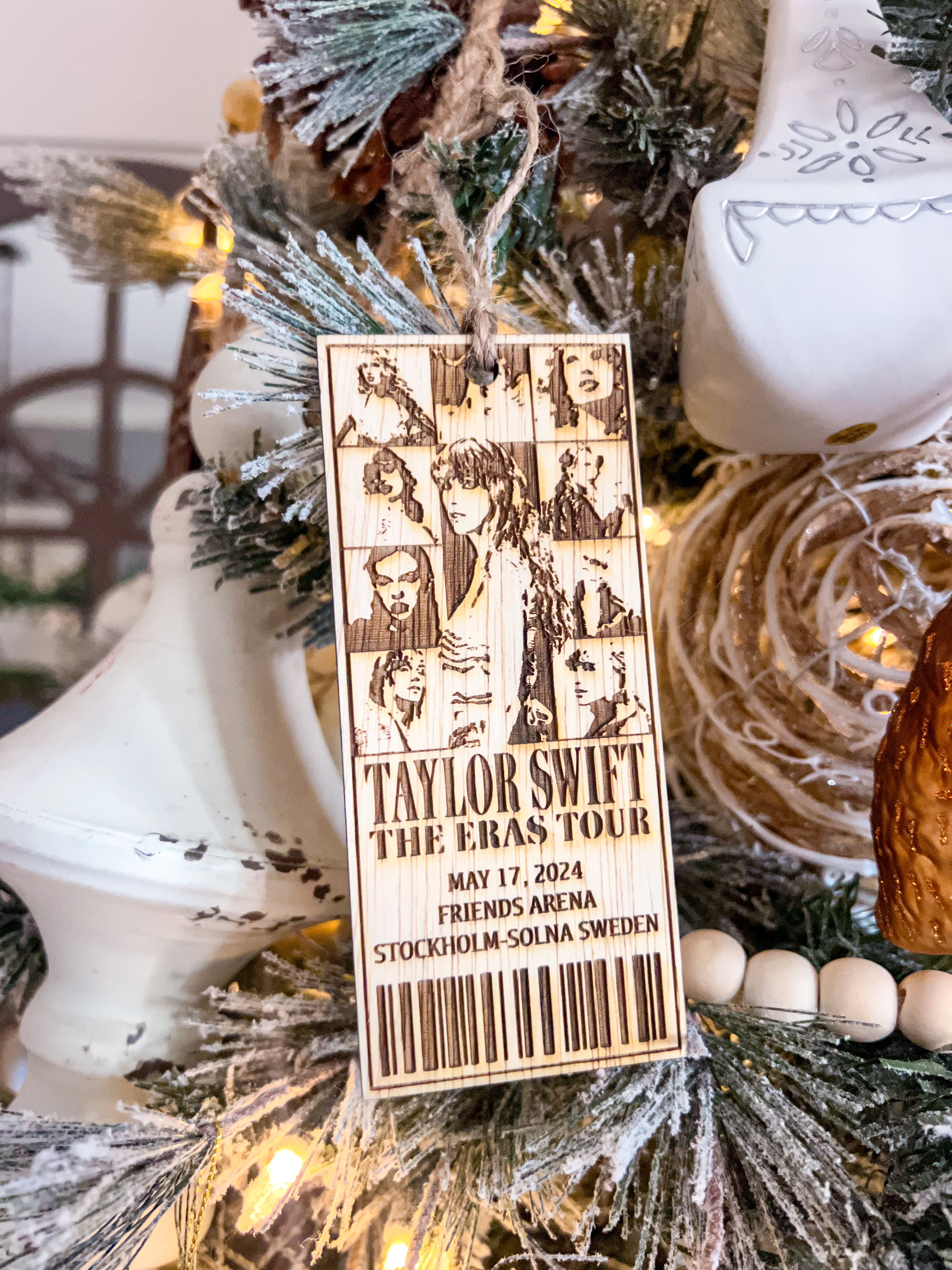 Eras Tour Ticket Ornament – Lucky Kat Design