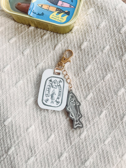 Rockfish Tin Can Keychain