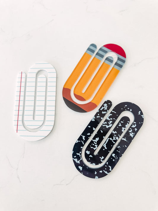 OVERSIZED Teacher Paper Clips - 3 pack