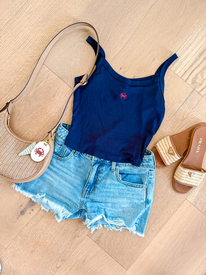 Crabby EmbroideredTank Top