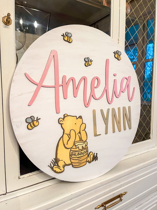 Winnie the Pooh Nursery Sign