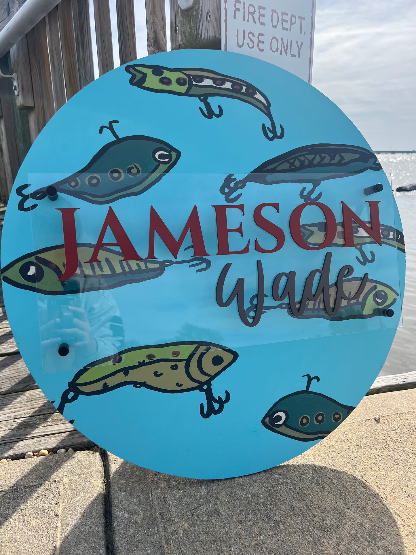 Fishing Lure Nursery Sign