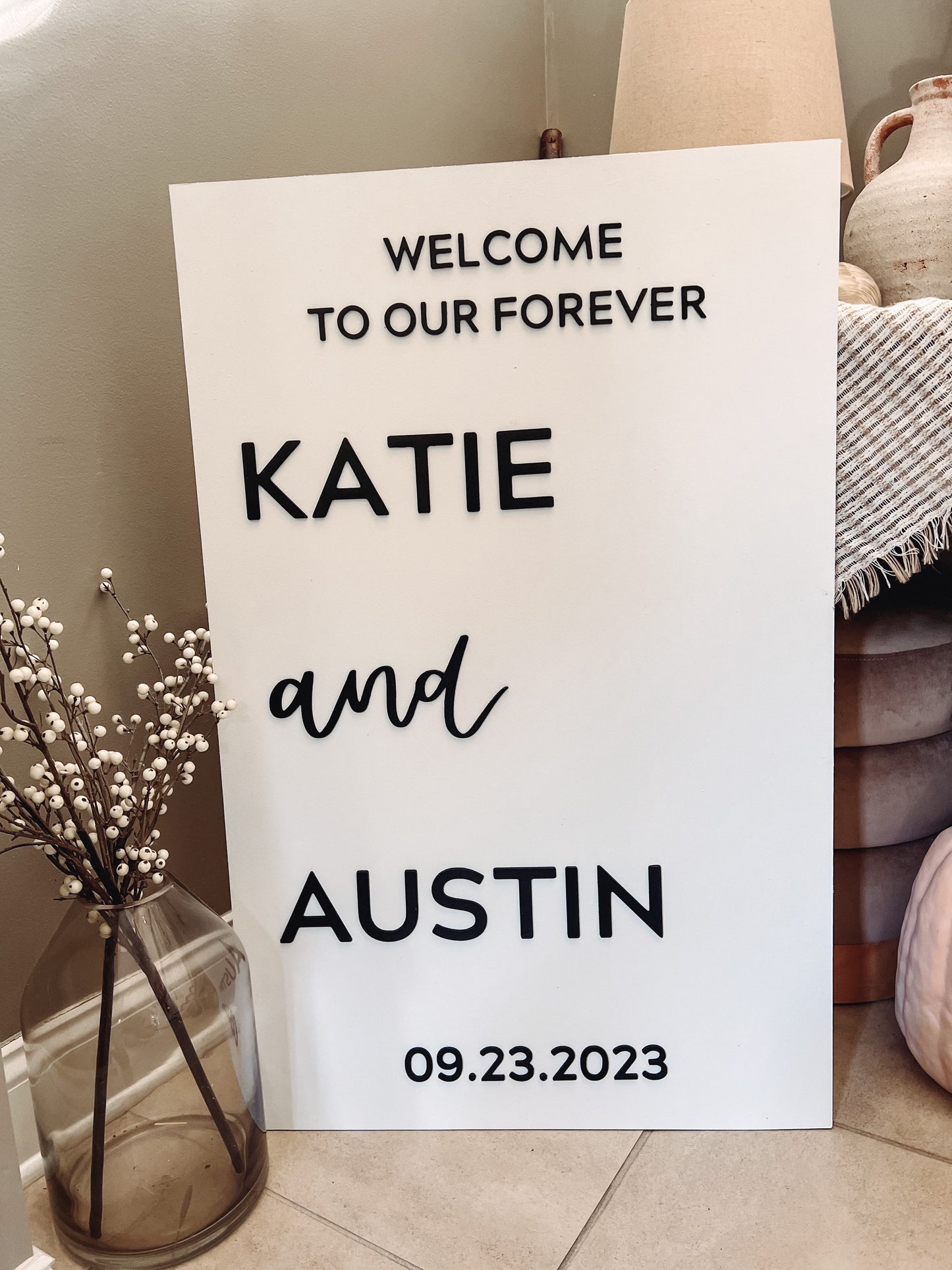 Wedding Welcome sign