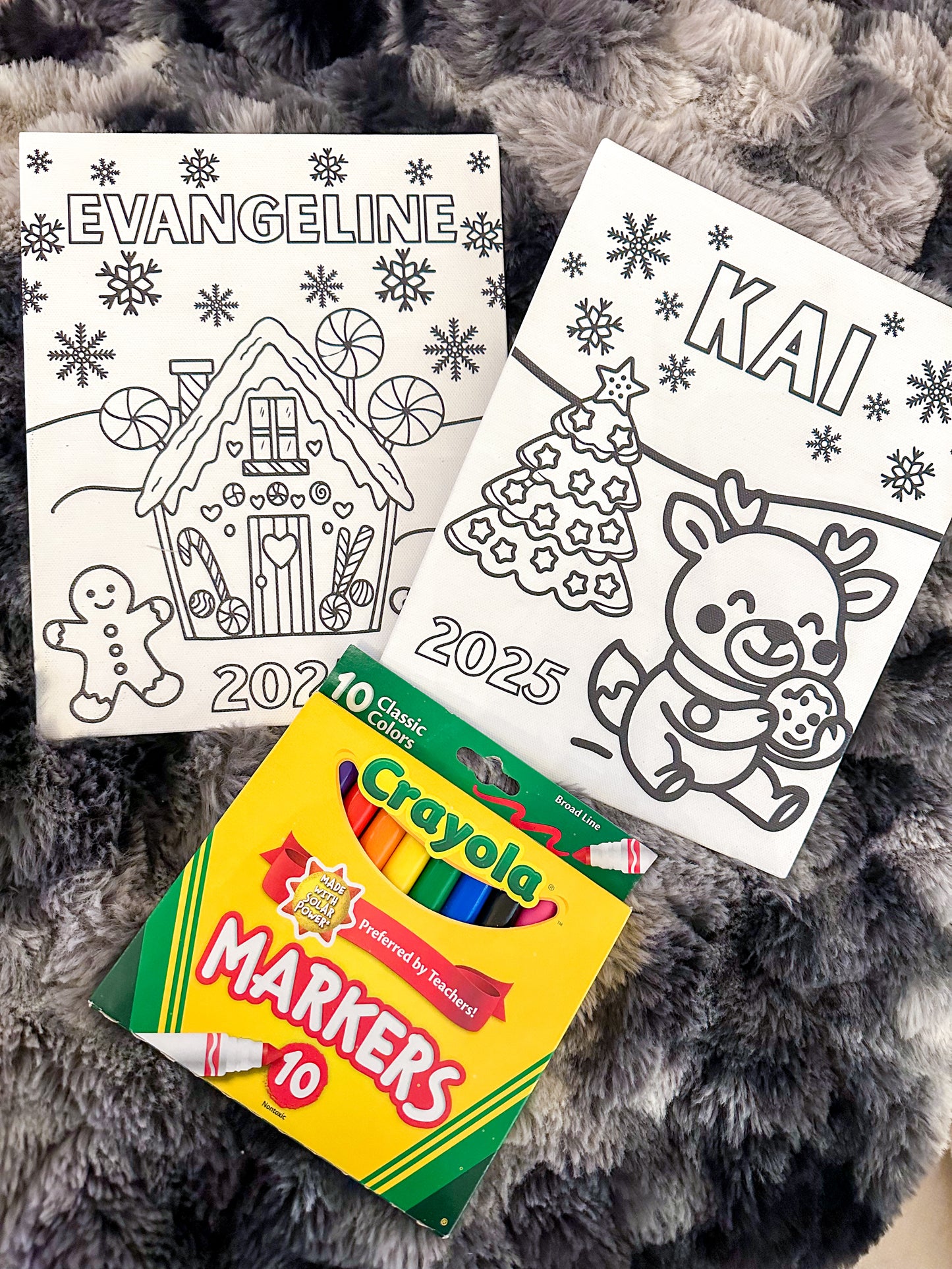 Coloring Canvas Set - stocking stuffer