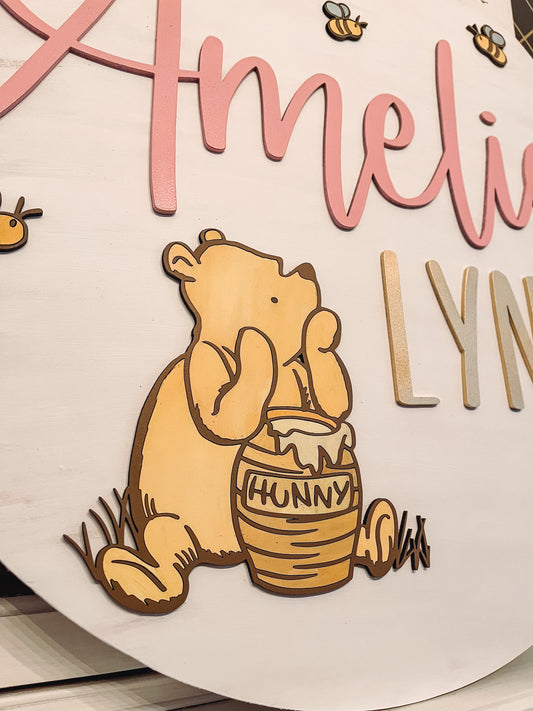 Winnie the Pooh Nursery Sign