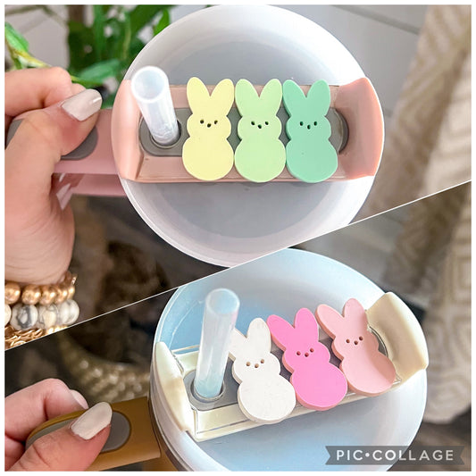 Easter Bunny Marshmallow Trio Stanley Lid Topper