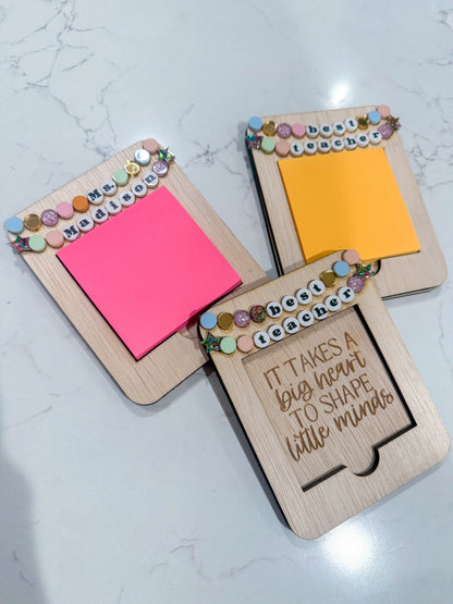 Friendship bracelet sticky note pad