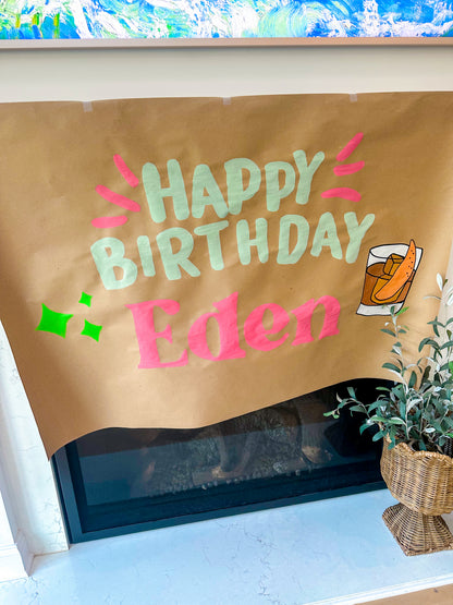 Kraft Paper Banner