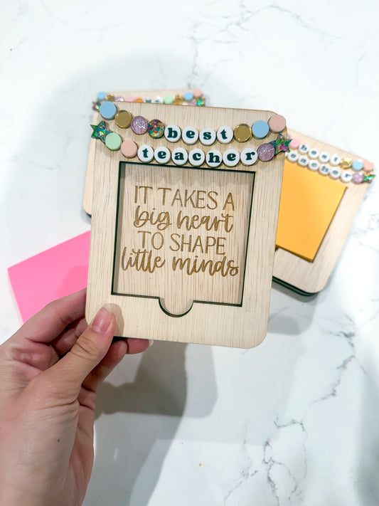 Friendship bracelet sticky note pad