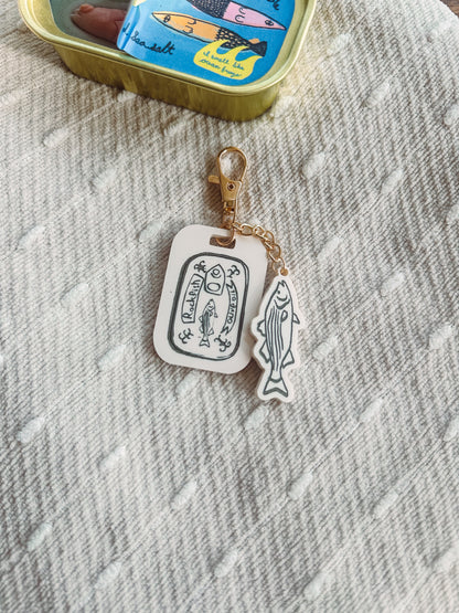 Rockfish Tin Can Keychain
