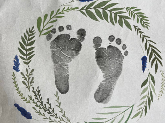 Baby’s First Christmas Footprint / Handprint Ornament
