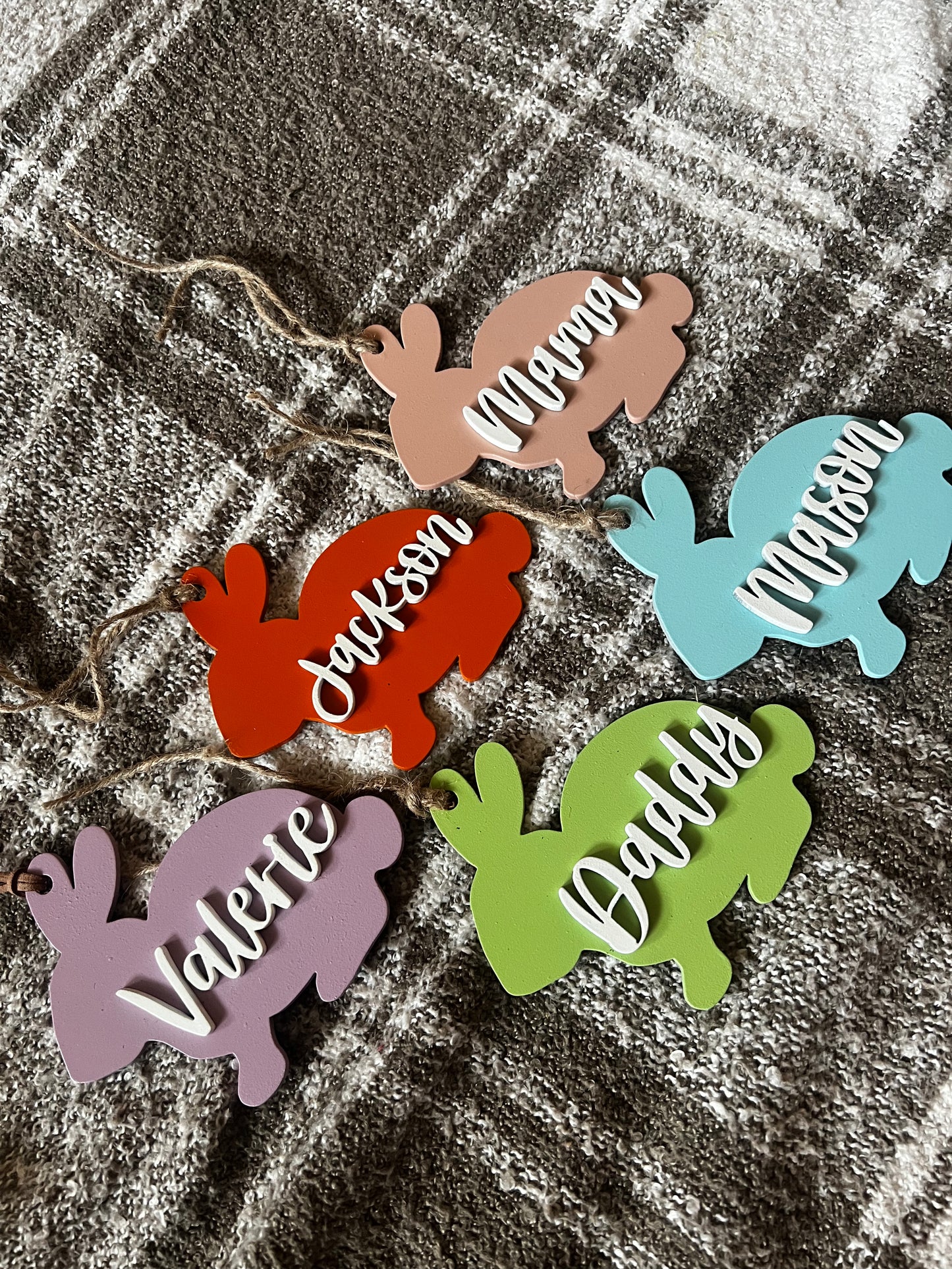 Easter bunny tags | Easter | Easter bunny | Easter basket | Easter basket tags | boho | wooden tag | personalized