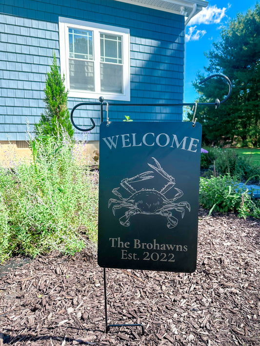 Metal Garden Flag Sign