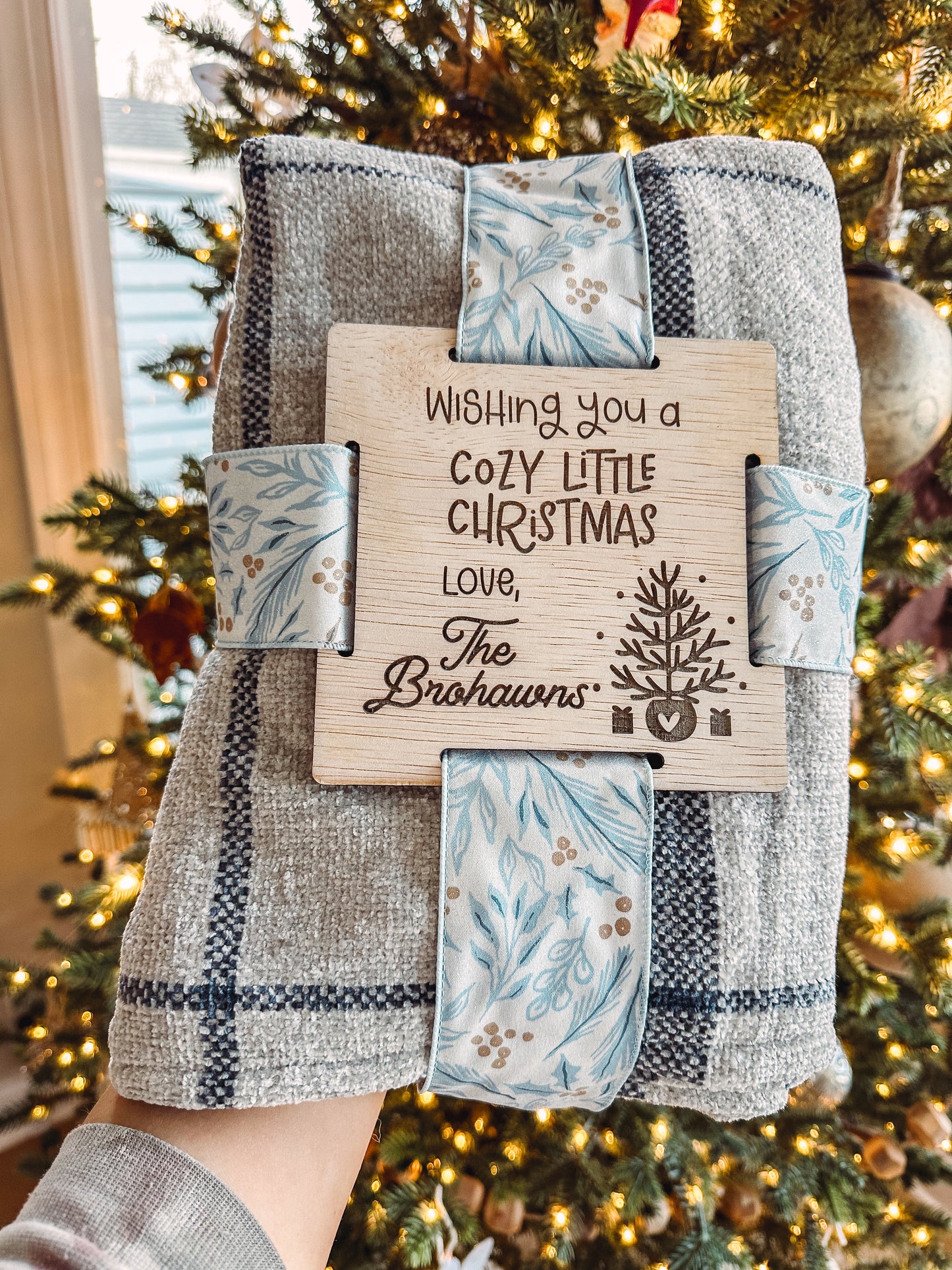 Christmas Blanket Gift Tag