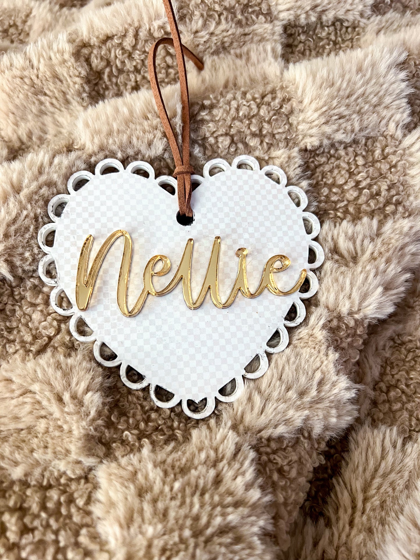 Acrylic Valentines Day Tags