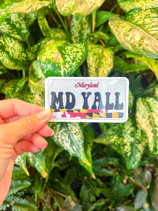 Maryland Y’all license plate sticker