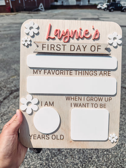 First Day of School Sign | Last Day of School Sign |