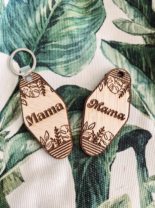 Tropical Mama keychain